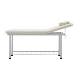 Κρεβάτι Μασάζ Φυσικοθεραπείας Σταθερό Μεταλλικό SuperOrtho White με ανύψωση πλάτης εξεταστικό